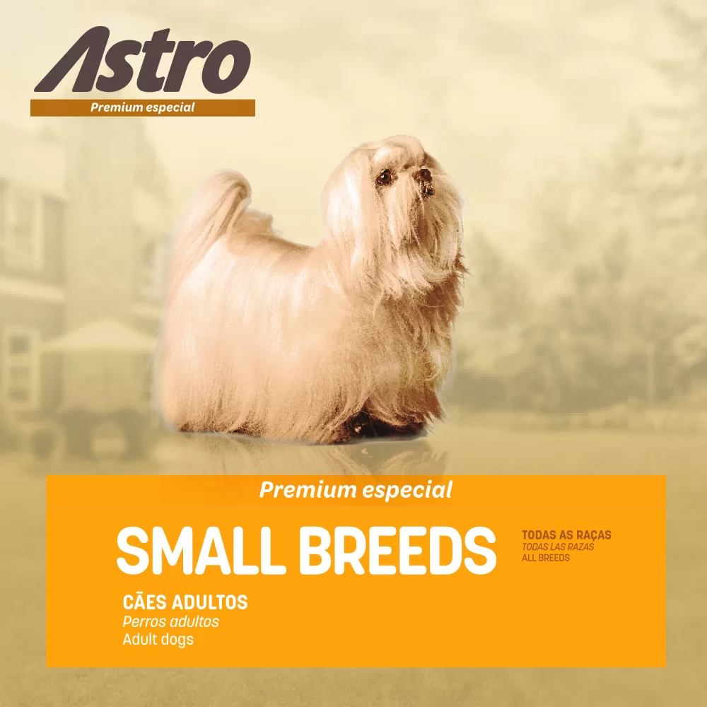 Ração Astro Small Breeds 14 kg - Nutrição Especializada para Cães