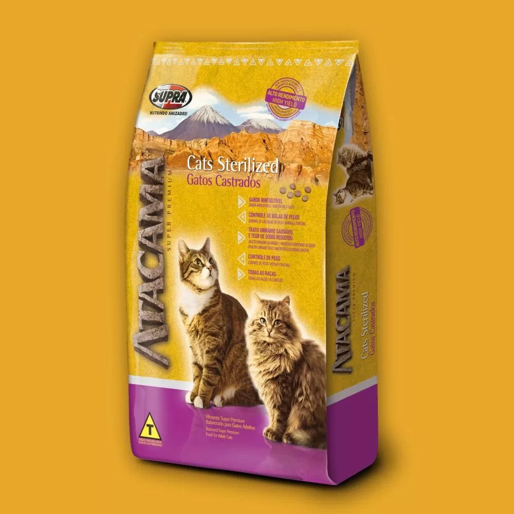 Atacama Cats Sterilized 10,1kg - Nutrição Especial para Gatos