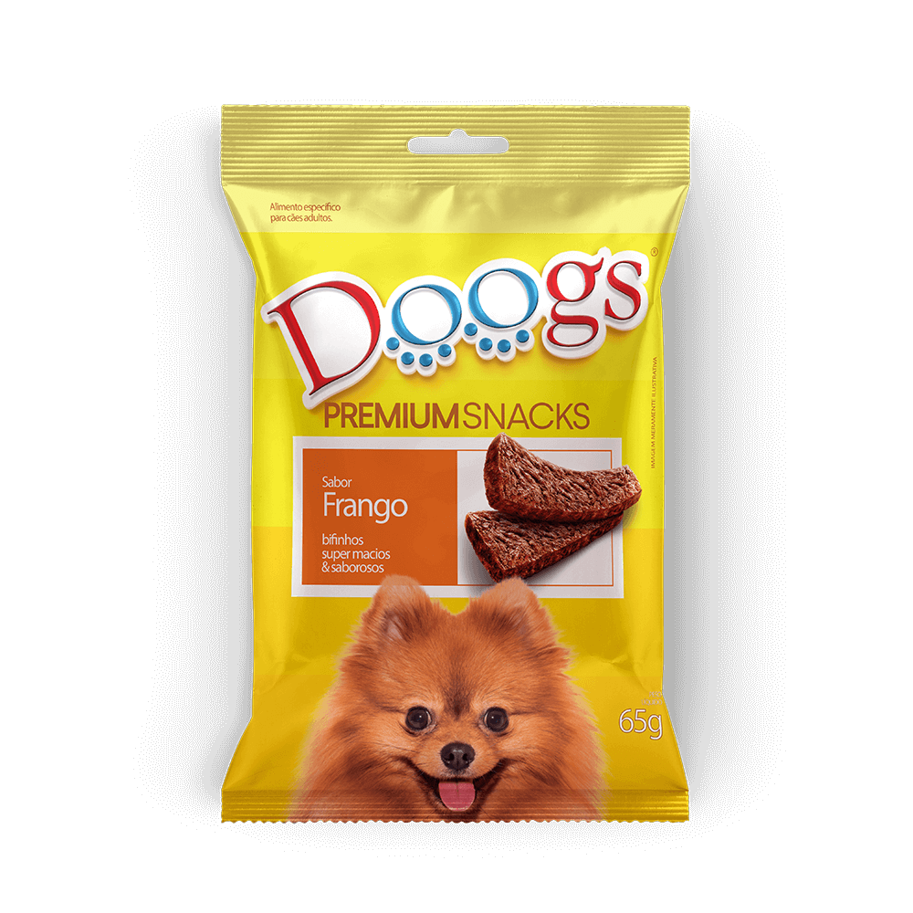 Doogs Bifinho Frango 65g - Petiscos Saborosos para Cães | Vini